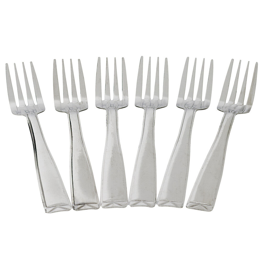 Lot de 6 fourchettes en inox