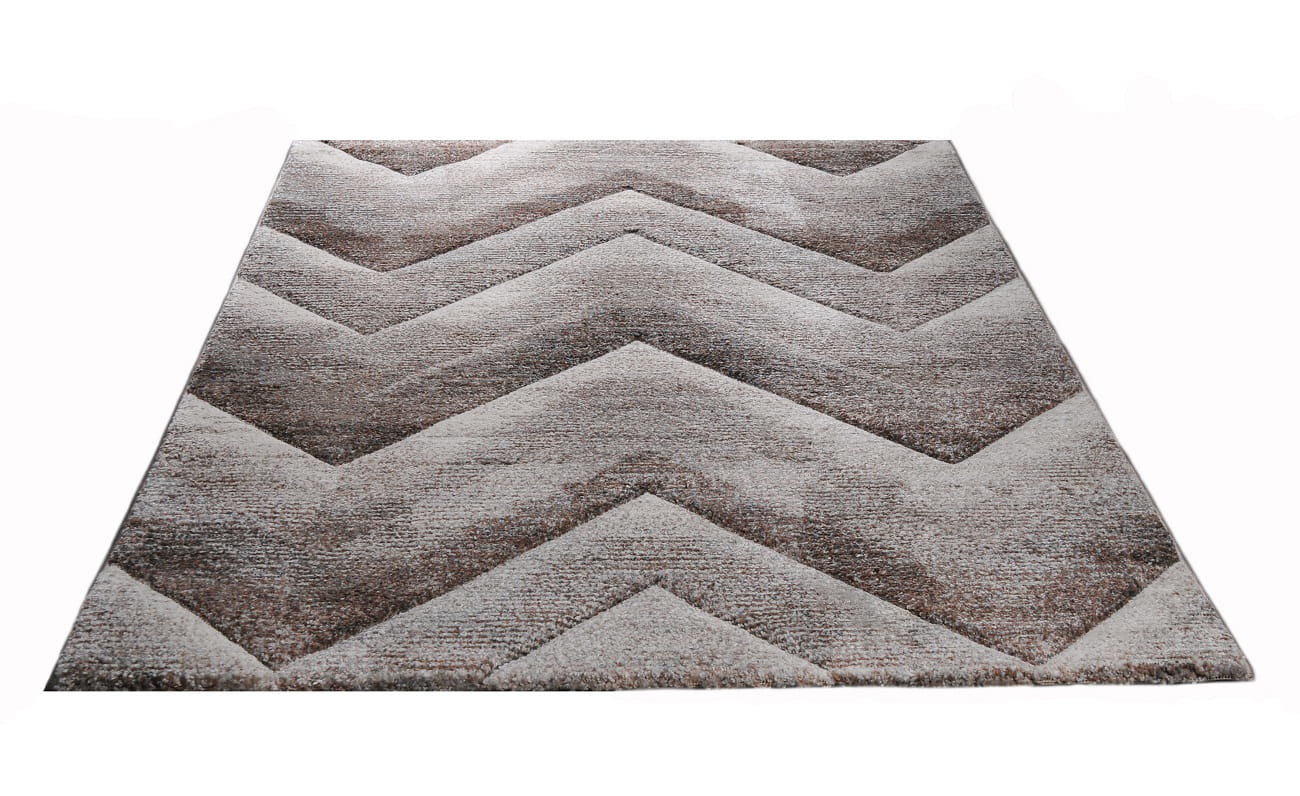 Dywan Diamond New jodełka szaro-beżowy 160 cm x 220 cm