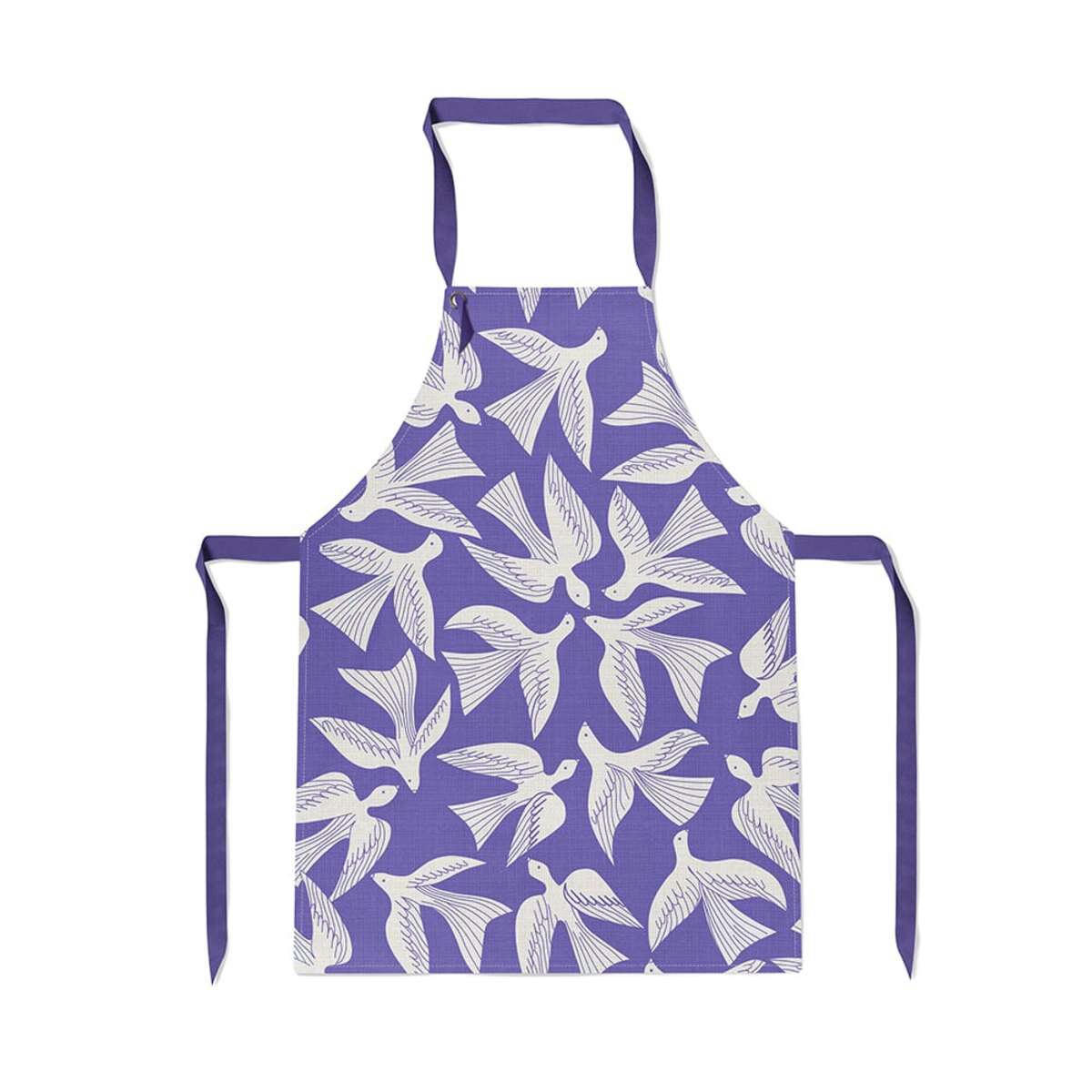 BAKEA - Tablier coton Bleu 70x90 cm