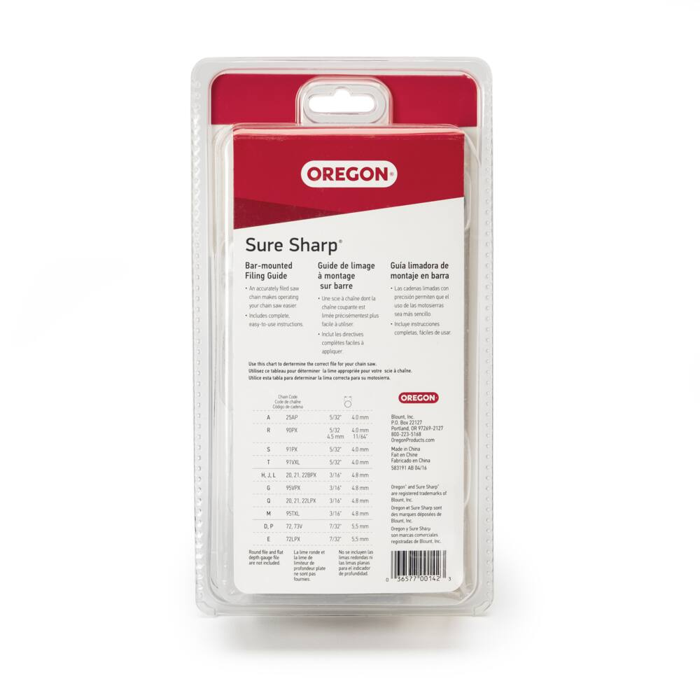 Oregon 23820 Sure Sharp Manual Chainsaw Filing/Sharpening Guide