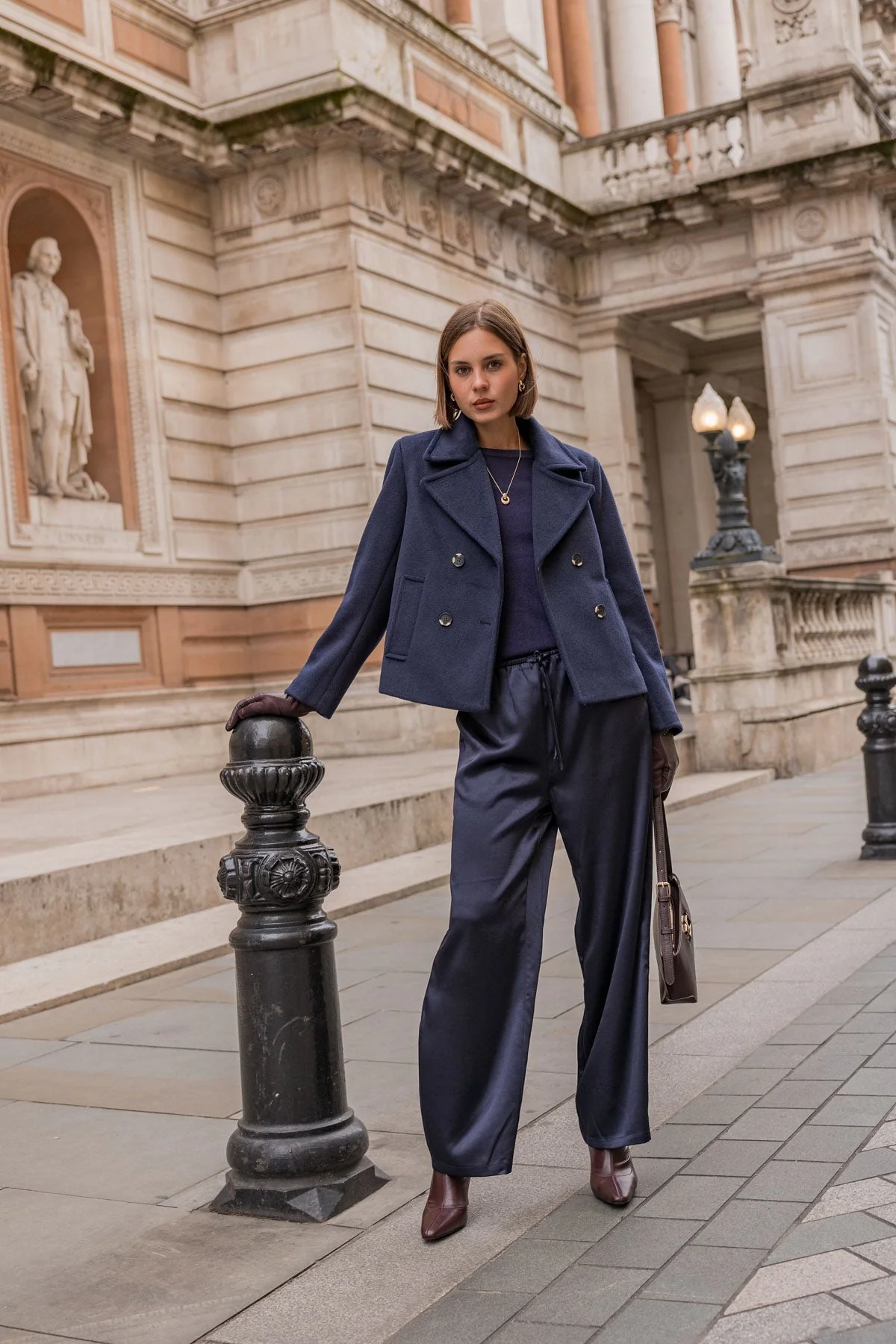 Navy Double Breasted Jacket