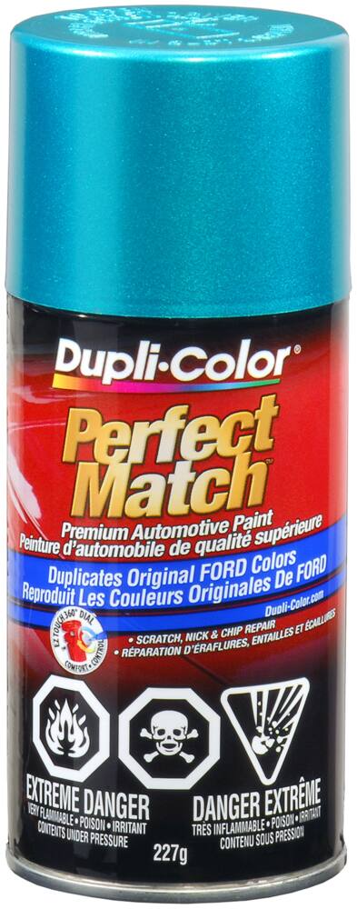 Dupli-Color Perfect Match Premium Acrylic Lacquer Automotive Aerosol Spray Paint, Bright Calypso (PM), 227-g
