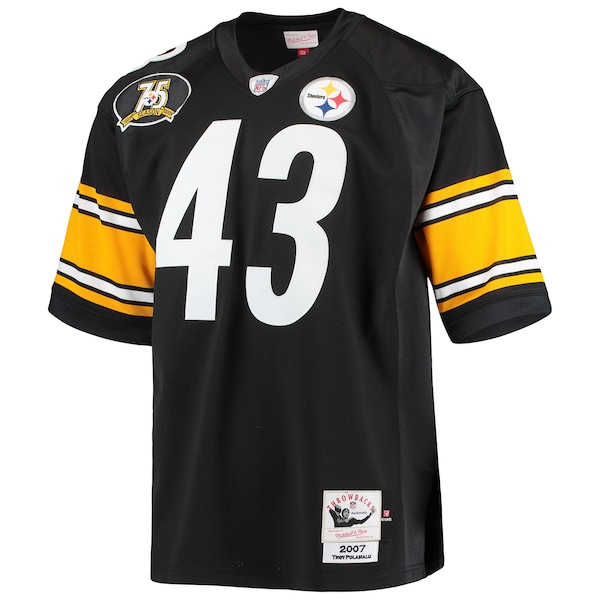 Troy Polamalu Pittsburgh Steelers 2007 Authentic Throwback Retired Player Jersey - Black