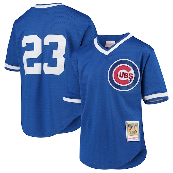 Ryne Sandberg Chicago Cubs Youth Cooperstown Collection Mesh Batting Practice Jersey - Royal
