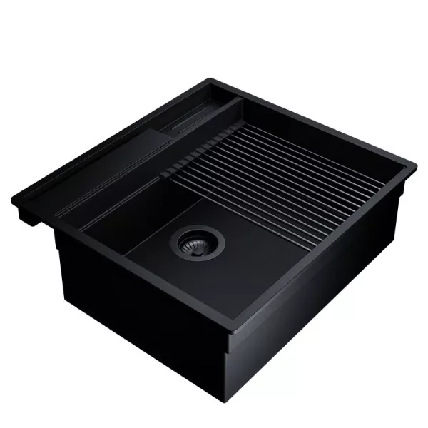 Zlewozmywak granitowy Silvano 60.1 Black/bl Mat