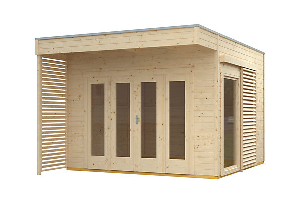 Abri de jardin SKAN HOLZ Tokio 2 340x340cm, 19mm, non traité