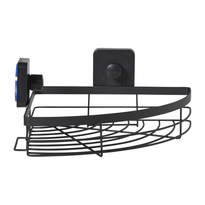 Badkamerrekje hoek - zwart - 5.5x22.5x31 cm