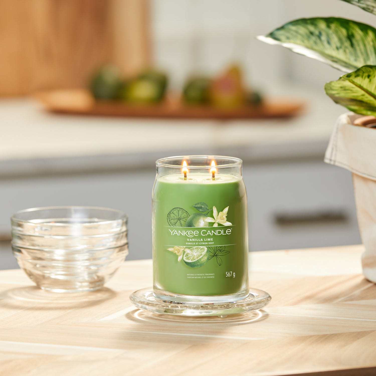 Vanilla Lime, candela in giara grande Yankee Candle