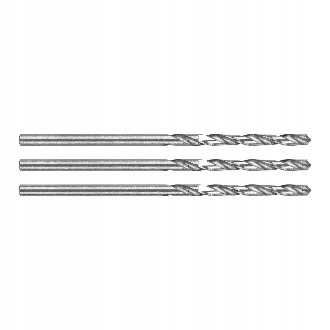 Wiertła do metalu HSS, DIN 338, 1,5mm, zestaw wierteł 3szt.