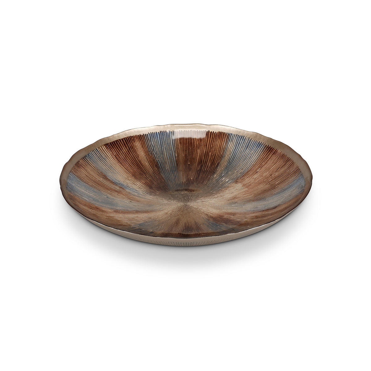 S|P Collection - Sierschaal 40xH6,5cm glas autumn Cosmo