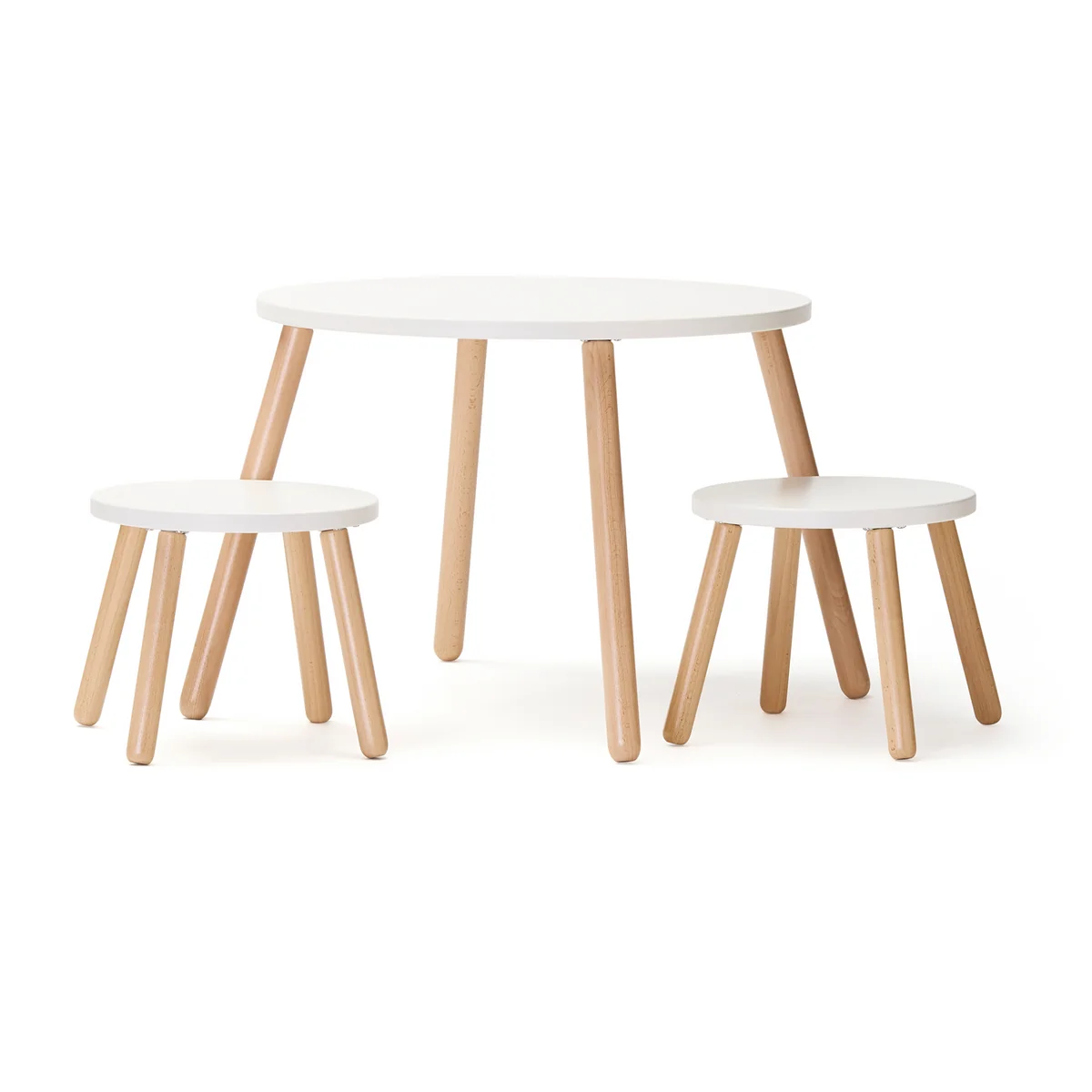 Kids Concept - Tisch und Hocker, weiß