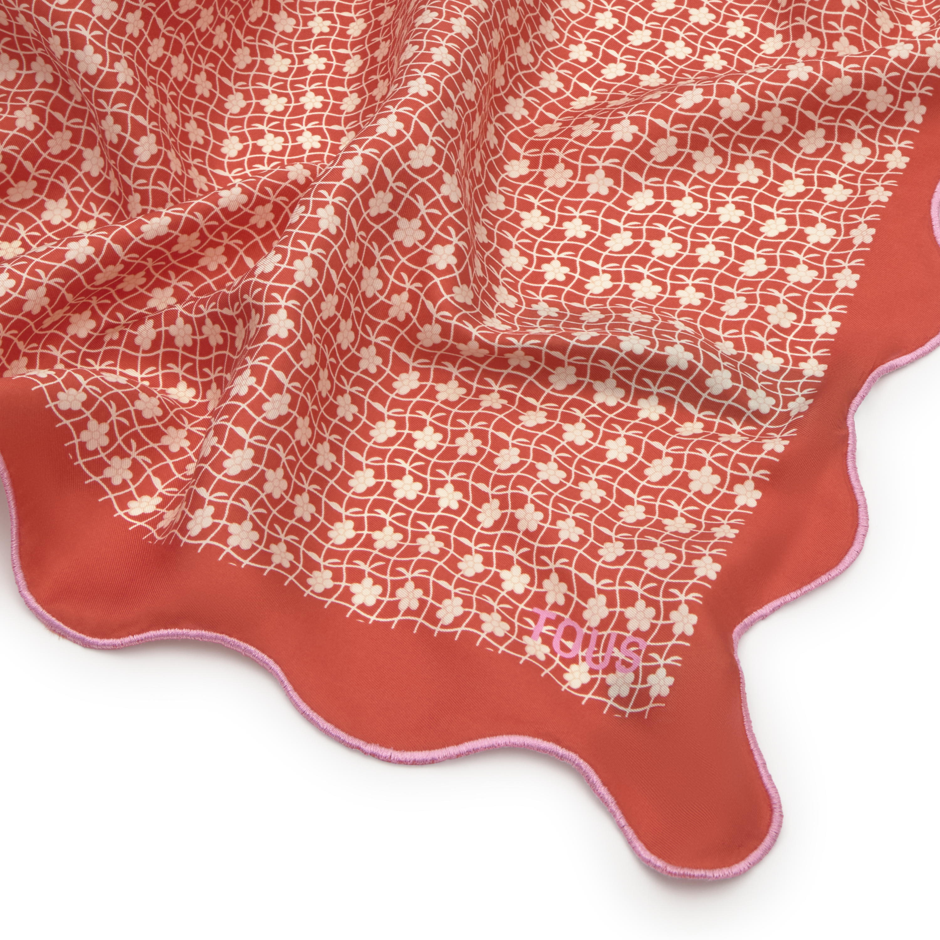 Pañuelo cuadrado naranja Mini Daisy