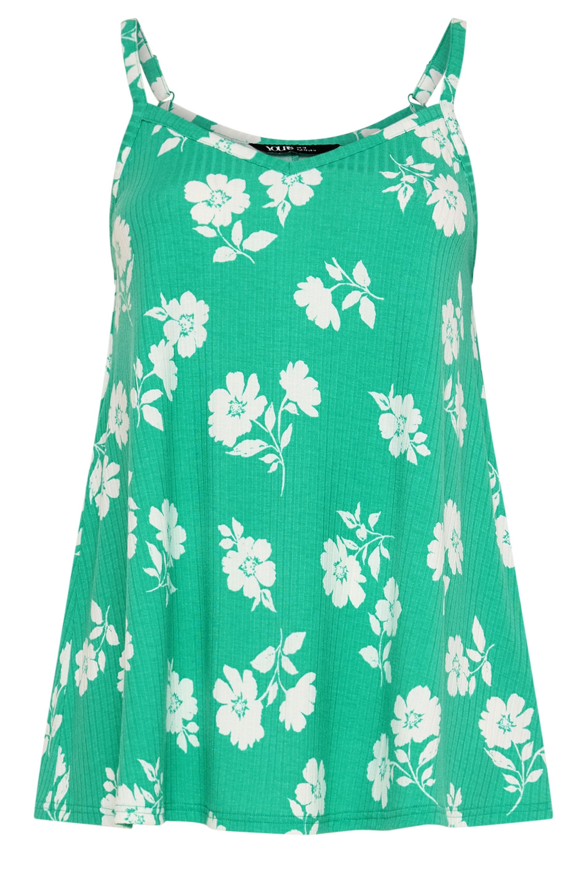 Yours Floral Swing Vest Top