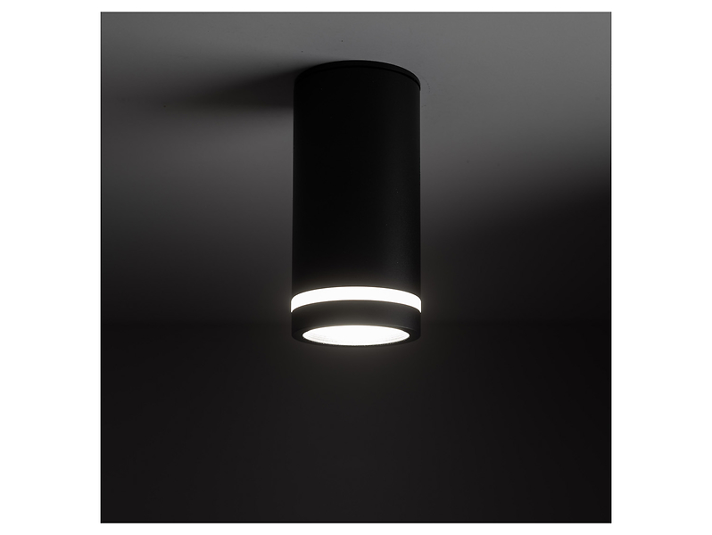 Lampa natynkowa Jet Black 11 cm metalowa czarna