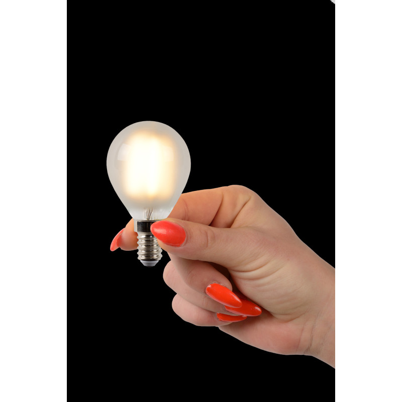 Ampoule à filaments LED P45 mate dimmable Ø 4,5 cm E14 4 W LUCIDE