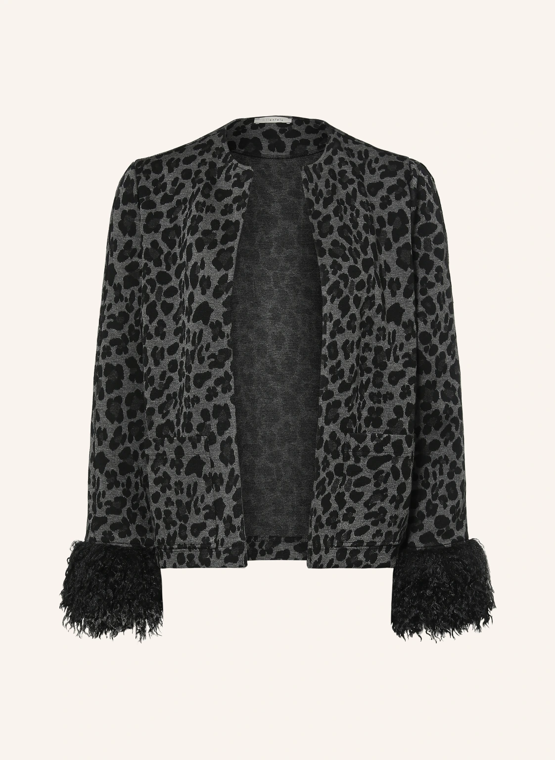 lilienfels Strickjacke mit Kunstfell