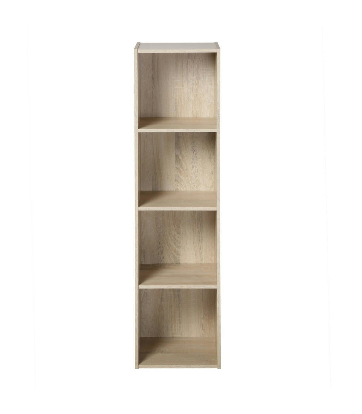 COMPO - Etagère de Rangement 4 Cases - H122 cm - Marron