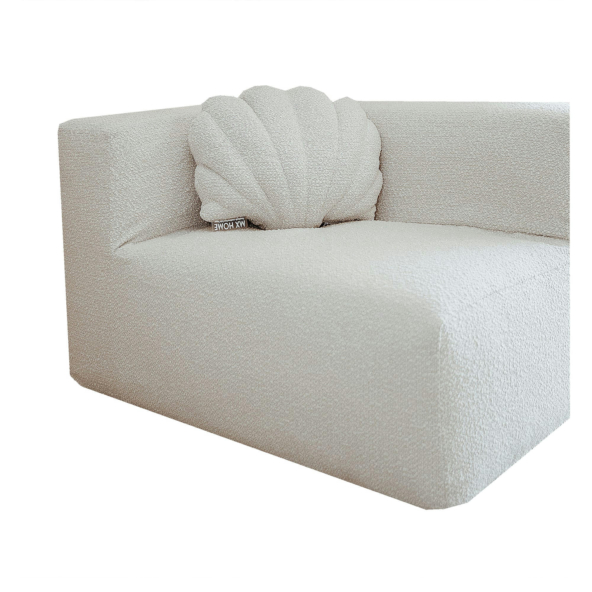 - Chauffeuse pour canapé modulable - Laine bouclée