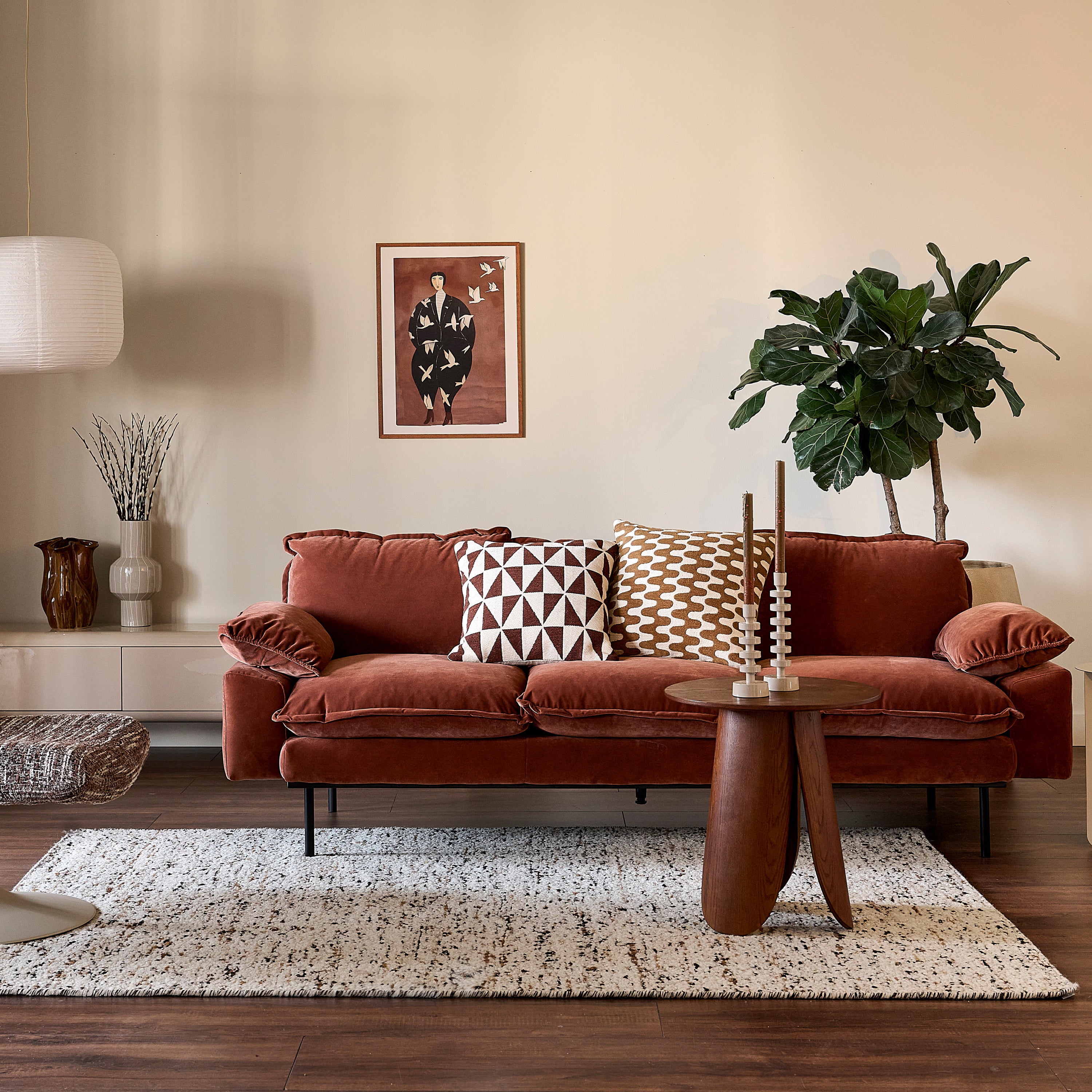 by fonQ Archs Bijzettafel - Donkerbruin