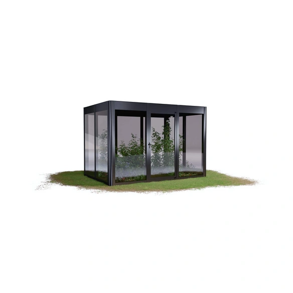 Gewächshaus »SunGarden Power 3.2«, BxHxT: 338 x 229 x 233 cm, anthrazit-metallic