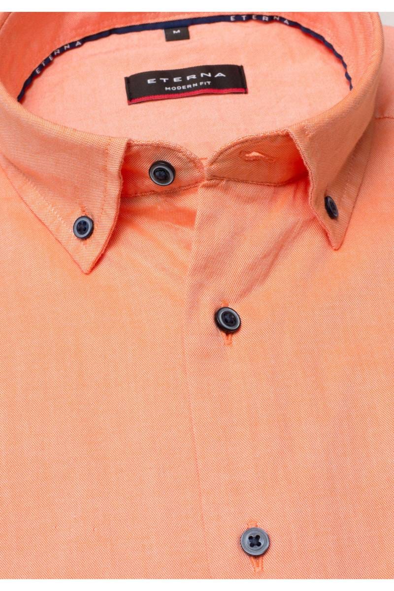 ETERNA Modern Fit Hemd apricot, Einfarbig