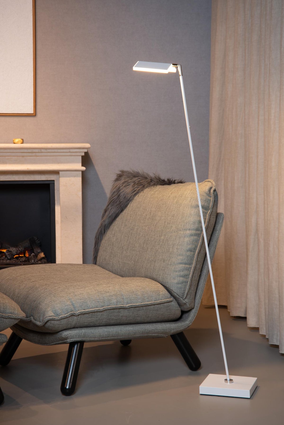 Lucide leeslamp AARON - Geïntegreerde LED - Wit