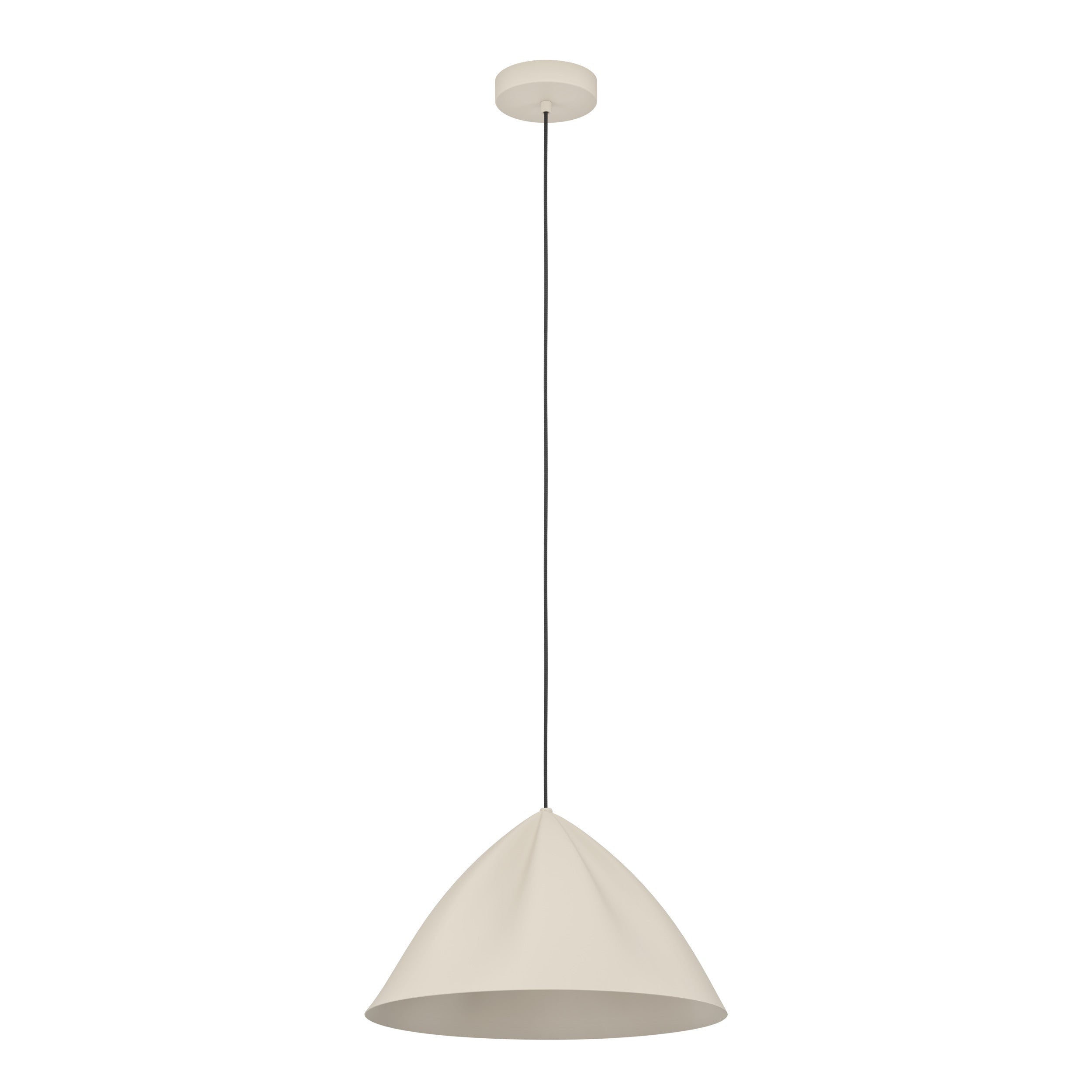 EGLO hanglamp Podere - e27 - ø 42,5 cm - zand - staal