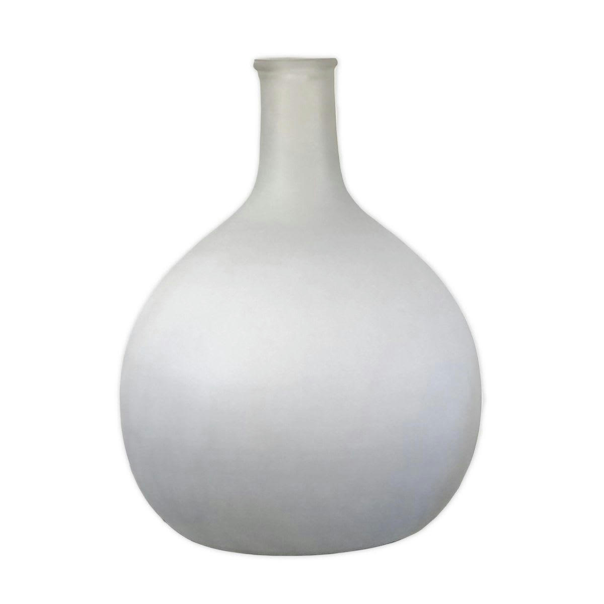 - Vase bonbonne en verre dépoli