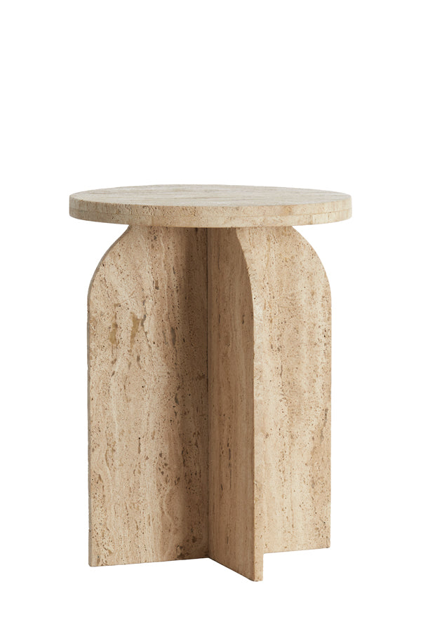 Light & Living bijzettafel OTINIA - Ø41x56cm - bruin