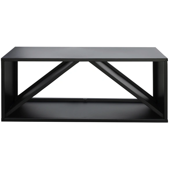 Kaminholzregal, BxHxL: 104 x 40 x 34,5 cm, schwarz