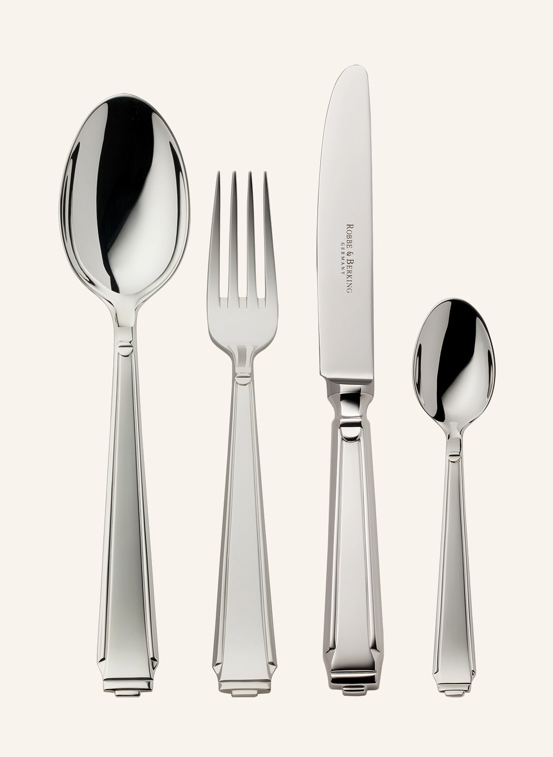 ROBBE & BERKING 4-tlg. Besteckset ART DECO