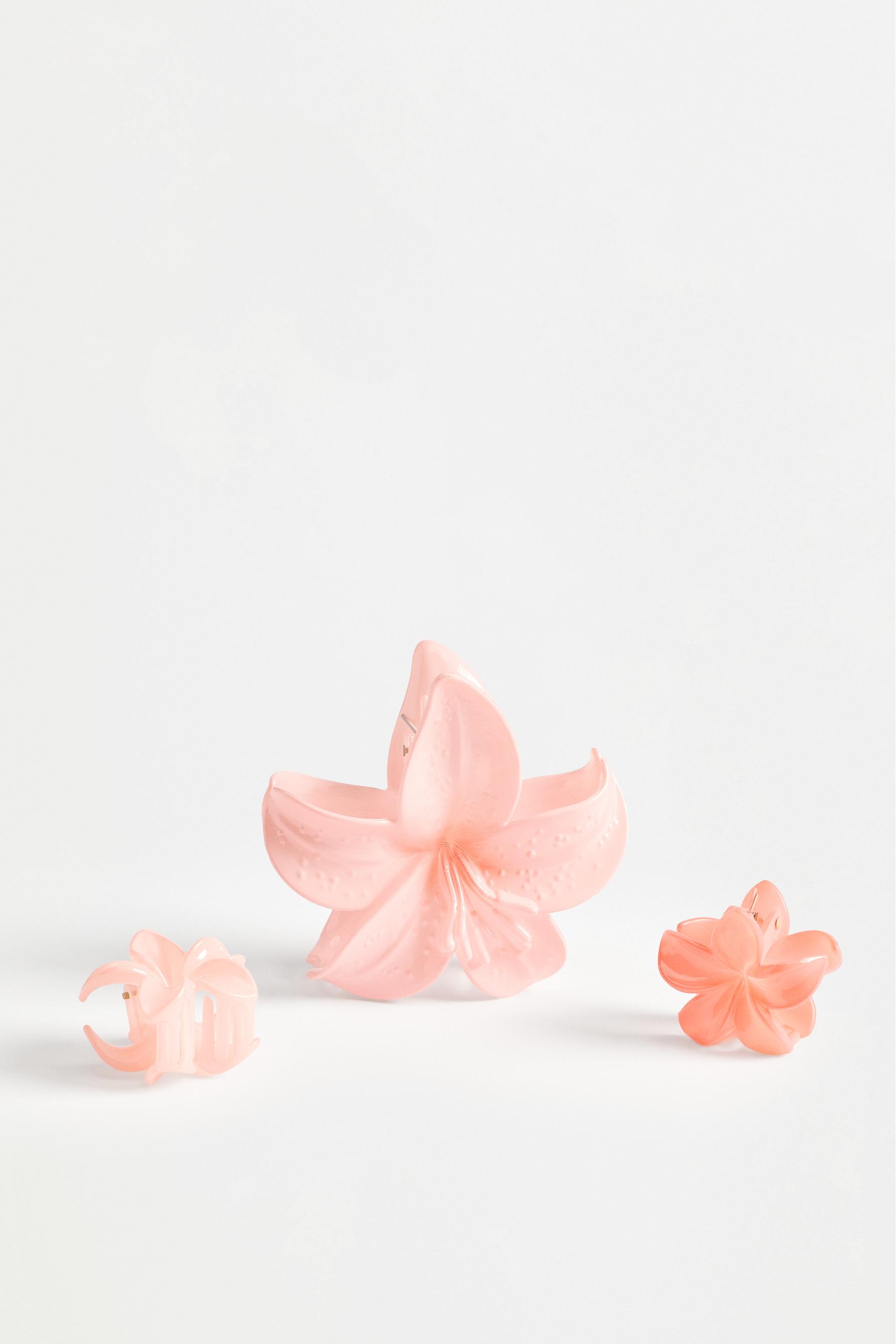 Pinzas pelo flor (Pack 3)