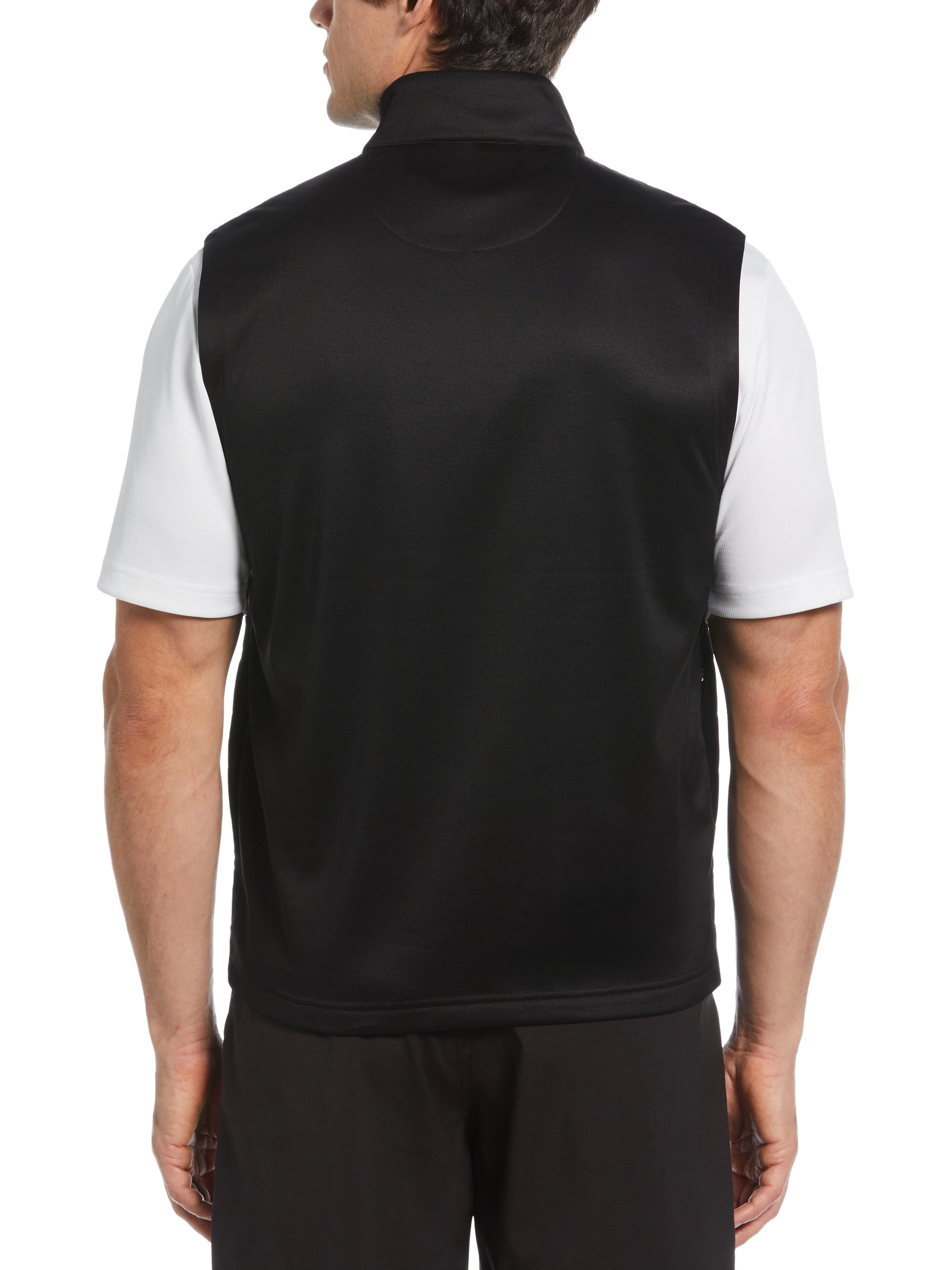 Mens Quilted Puffer Full Zip Golf Vest