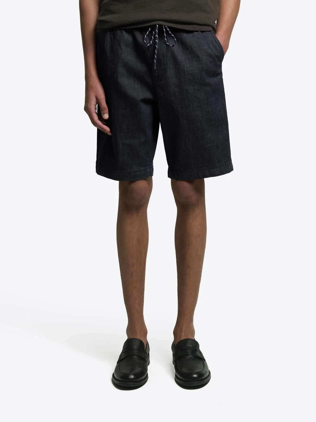 Bermuda coupe regular en coton lin