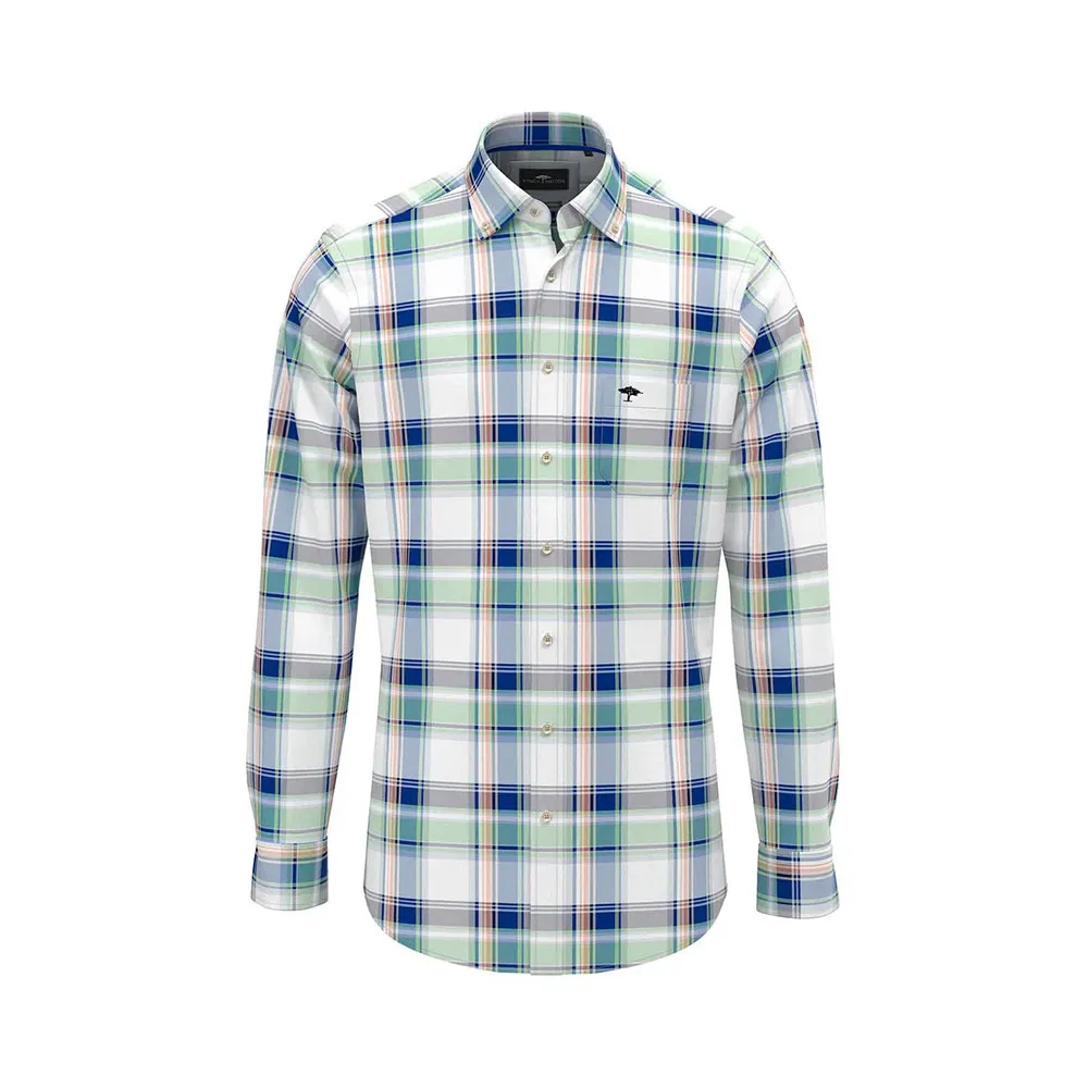 Fynch Hatton Colorful Combi Checks long sleeve shirt
