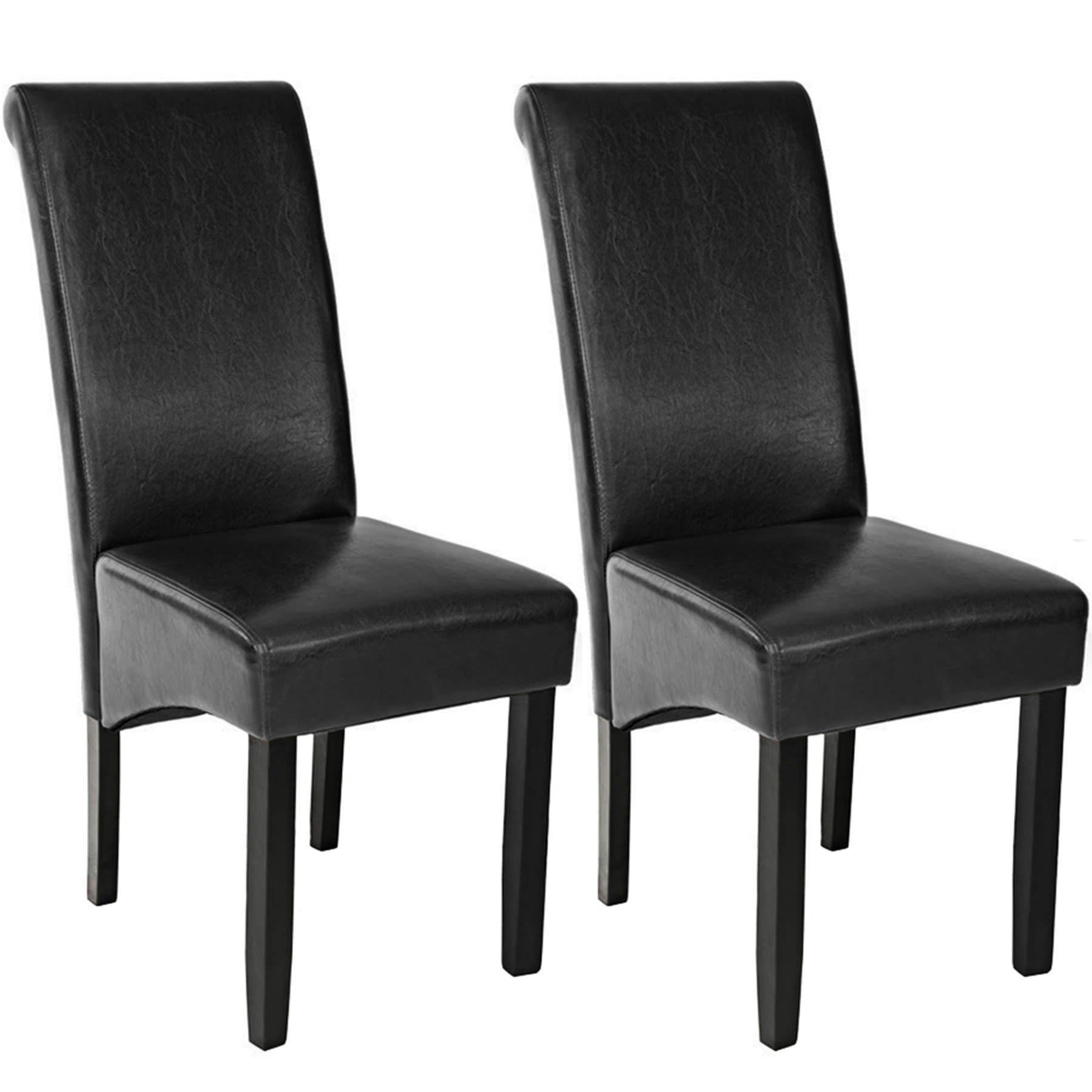 - Ensemble de 2 chaises de salle à manger Rembourré avec revêtement