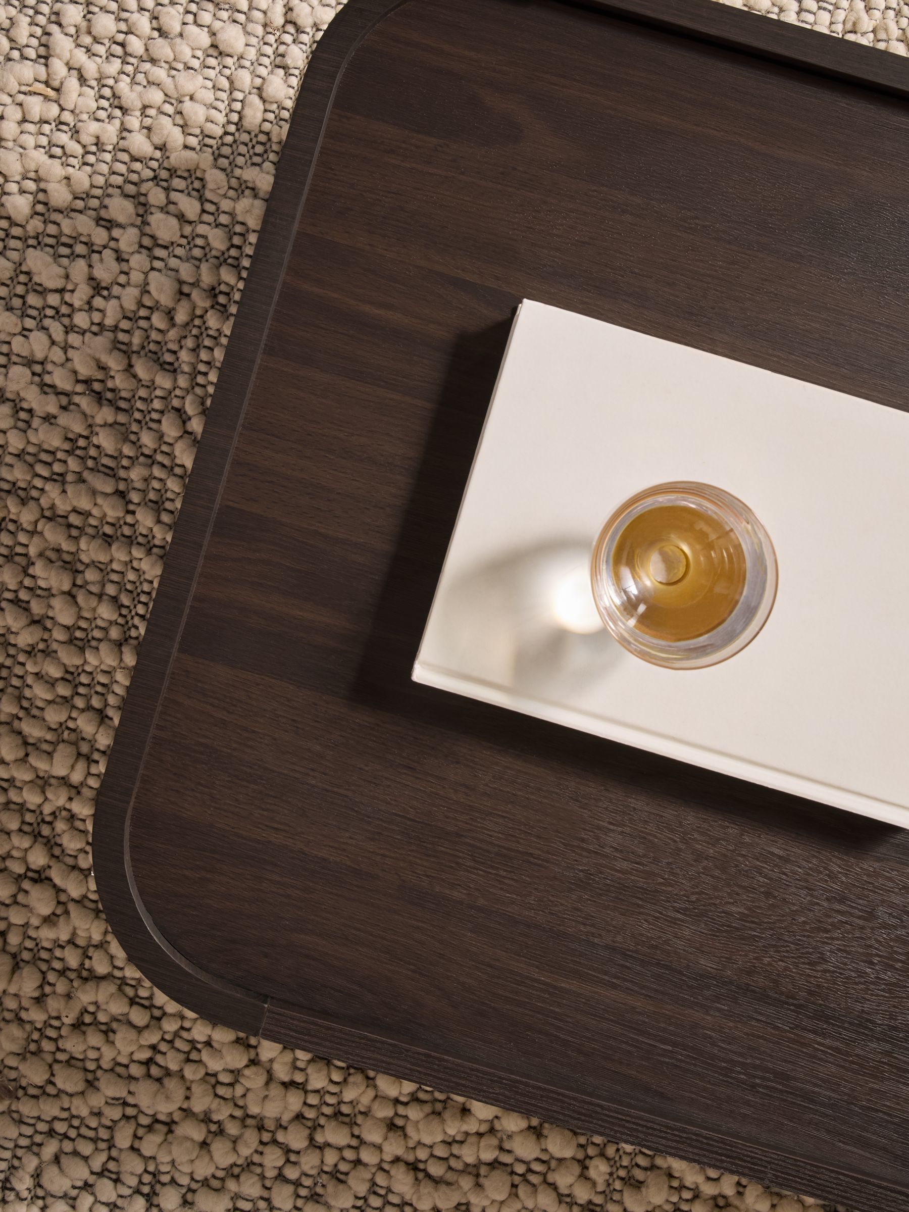 Kain Storage Coffee Table in Dark Wood Effect