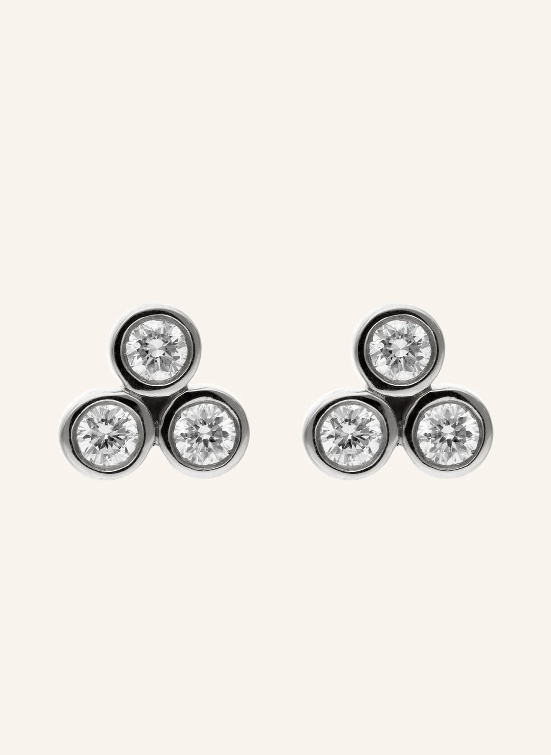 CADA Ohrstecker 3 STONES DIAMOND