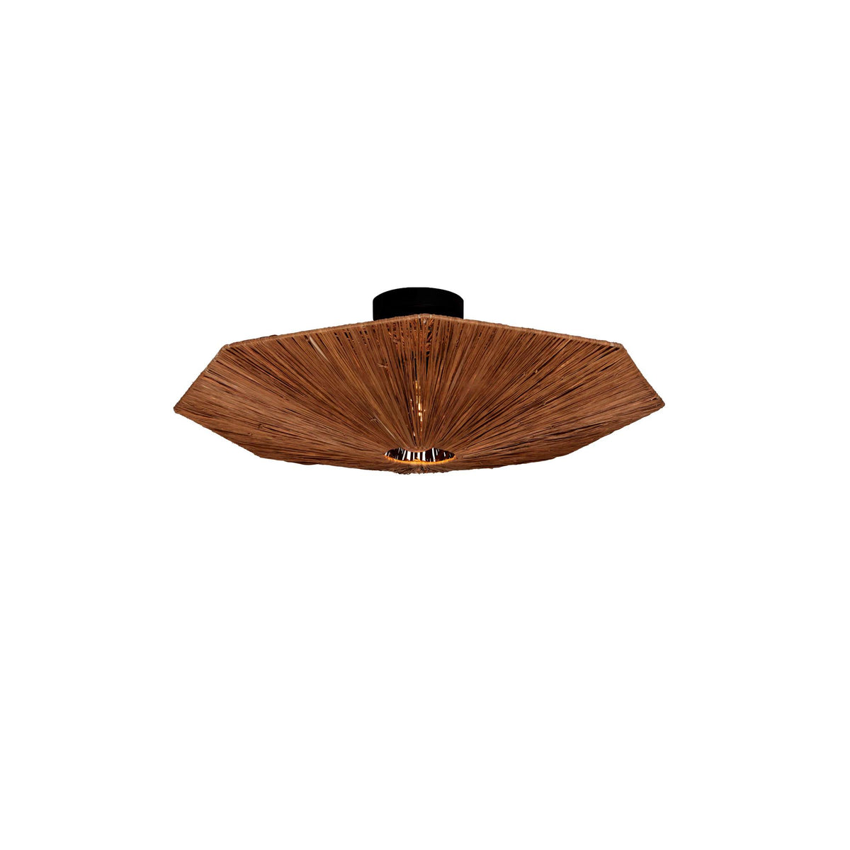 GOOD&MOJO plafonniere Panama - bruin - Ø65cm