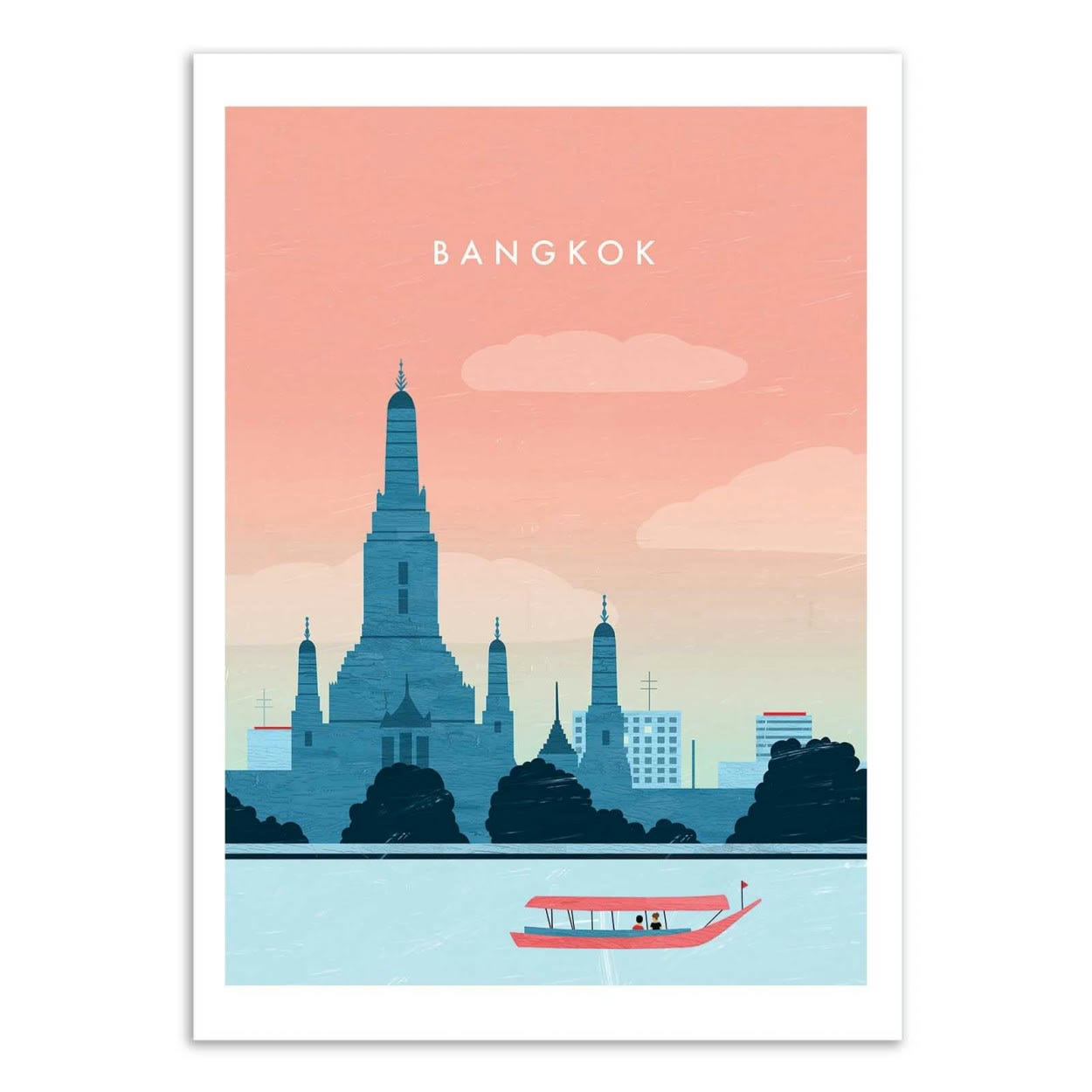 KATINKA REINKE - BANGKOK - Affiche d'art 50 x 70 cm