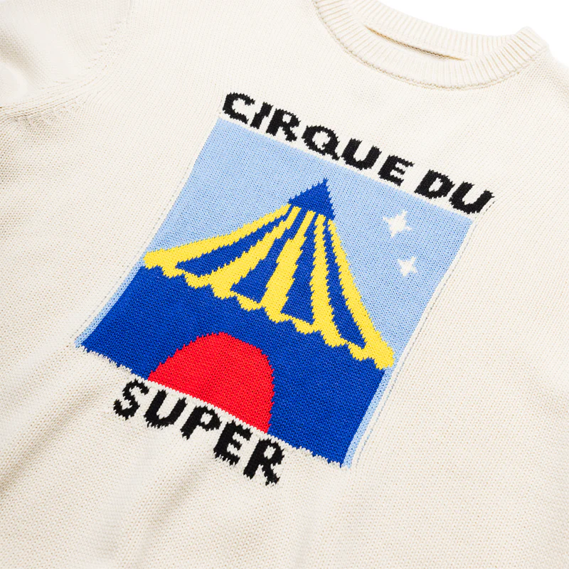 KidSuper Cirque Du Super Tent Sweater - Cream