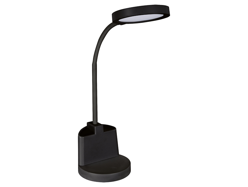 Lampka biurkowa Labor LED stalowa czarna