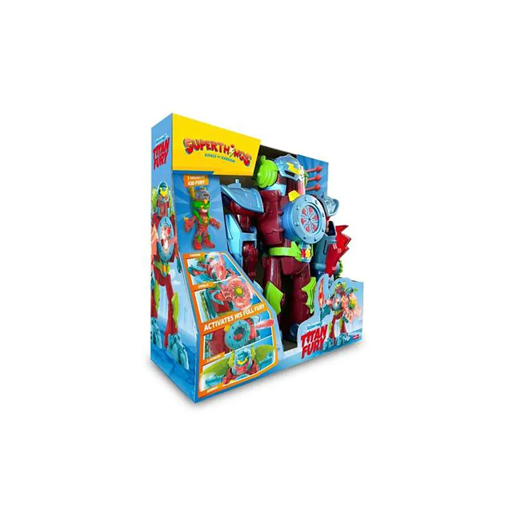 Magic Box Superthings S Titan Fury Con Ruedas Extiende Sus Alas Figure 40x40x17 cm