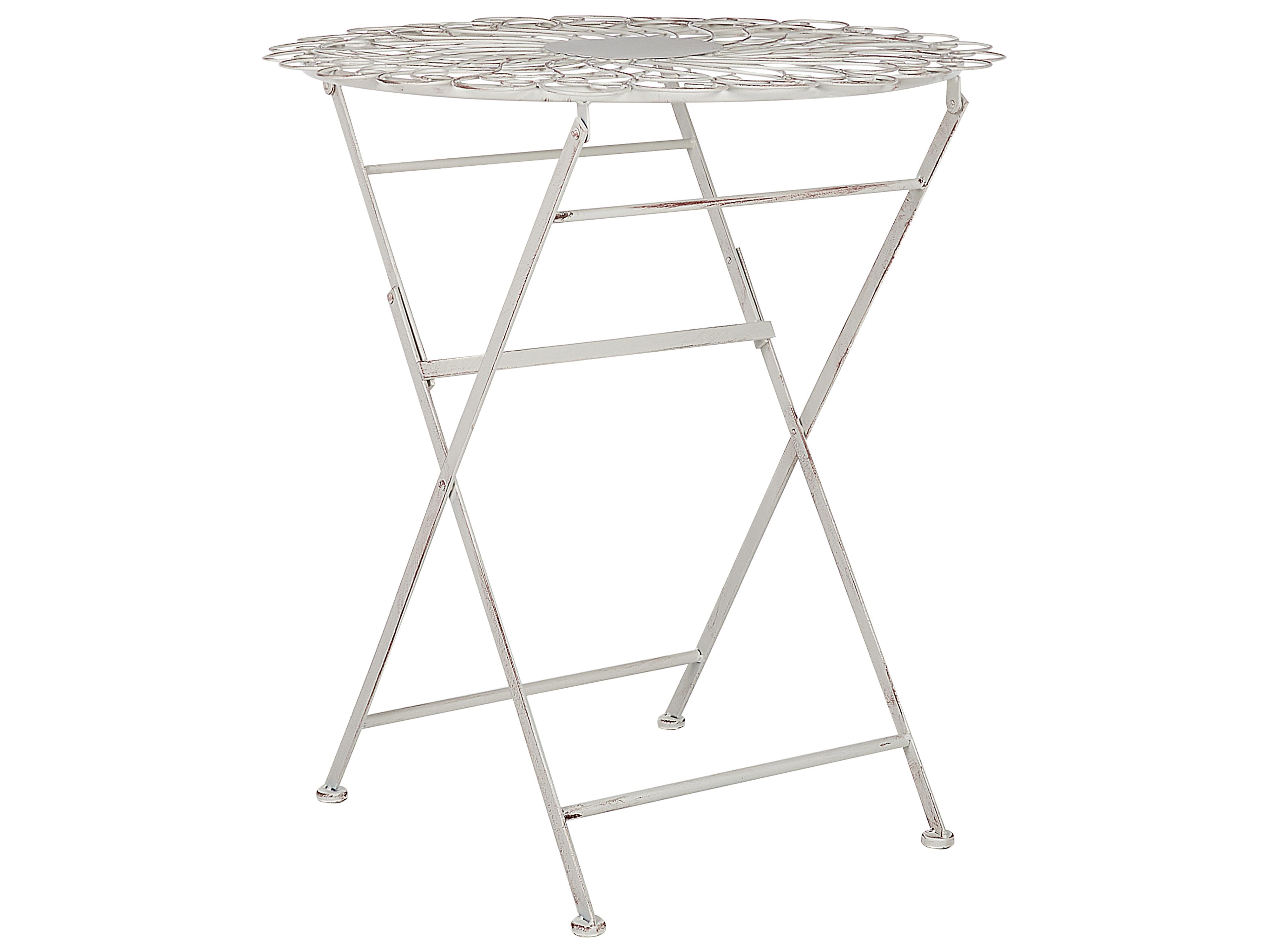 Bistro Set Folding STIFFE Metal White