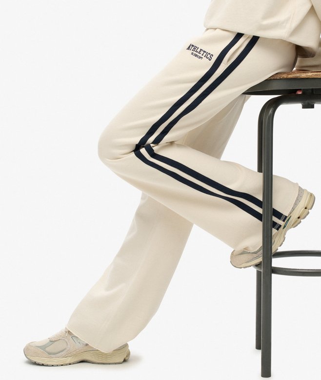 Athletic Stripe Flare Joggers