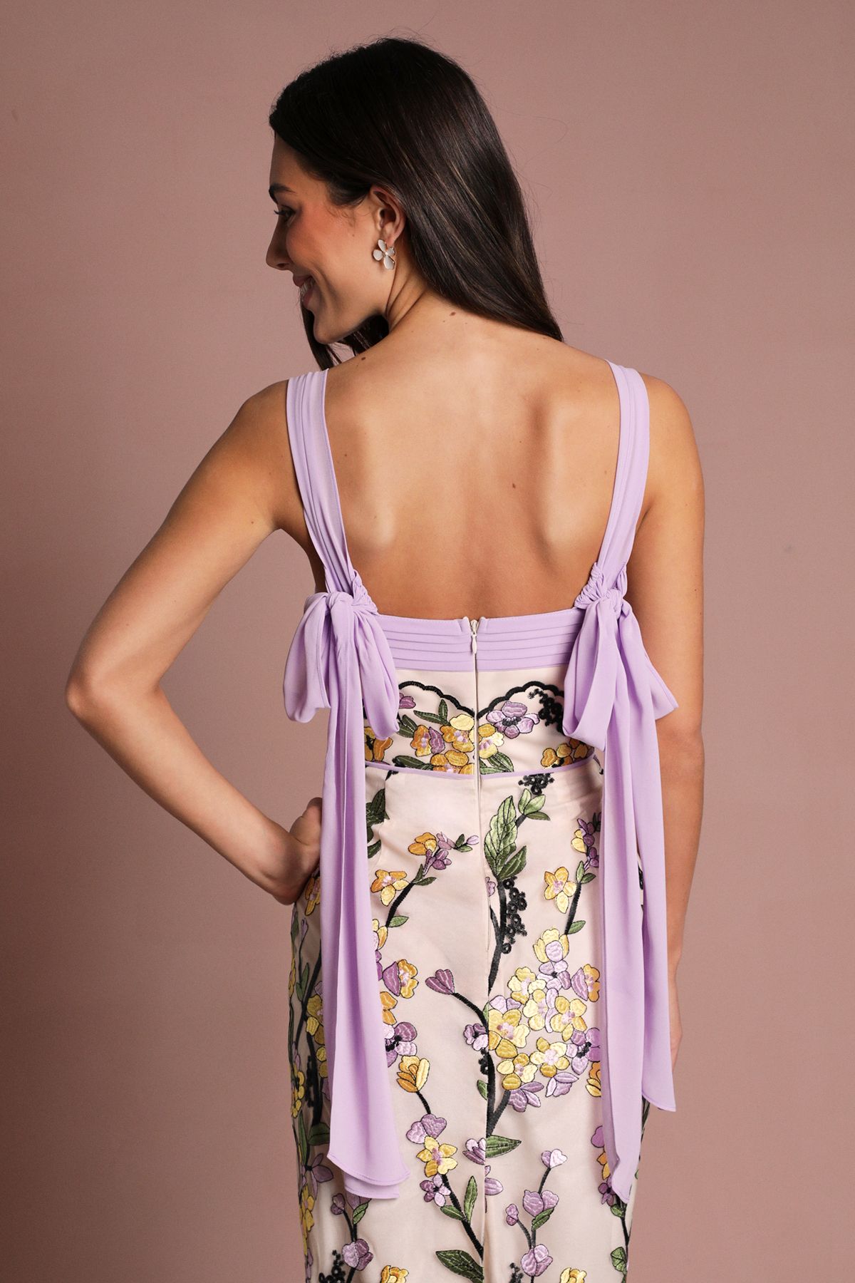 Coast Coast Muse Floral Column Midi Dress