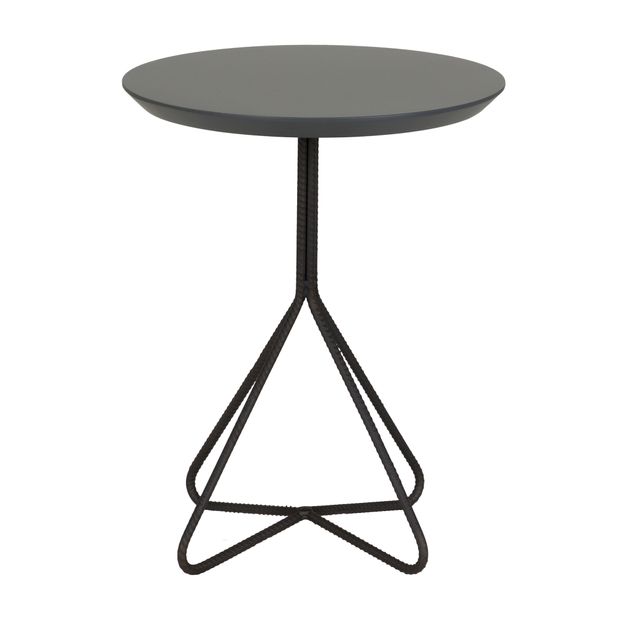 MESA LATERAL BAIXA REDONDA 40 CM CONSTRUCTION