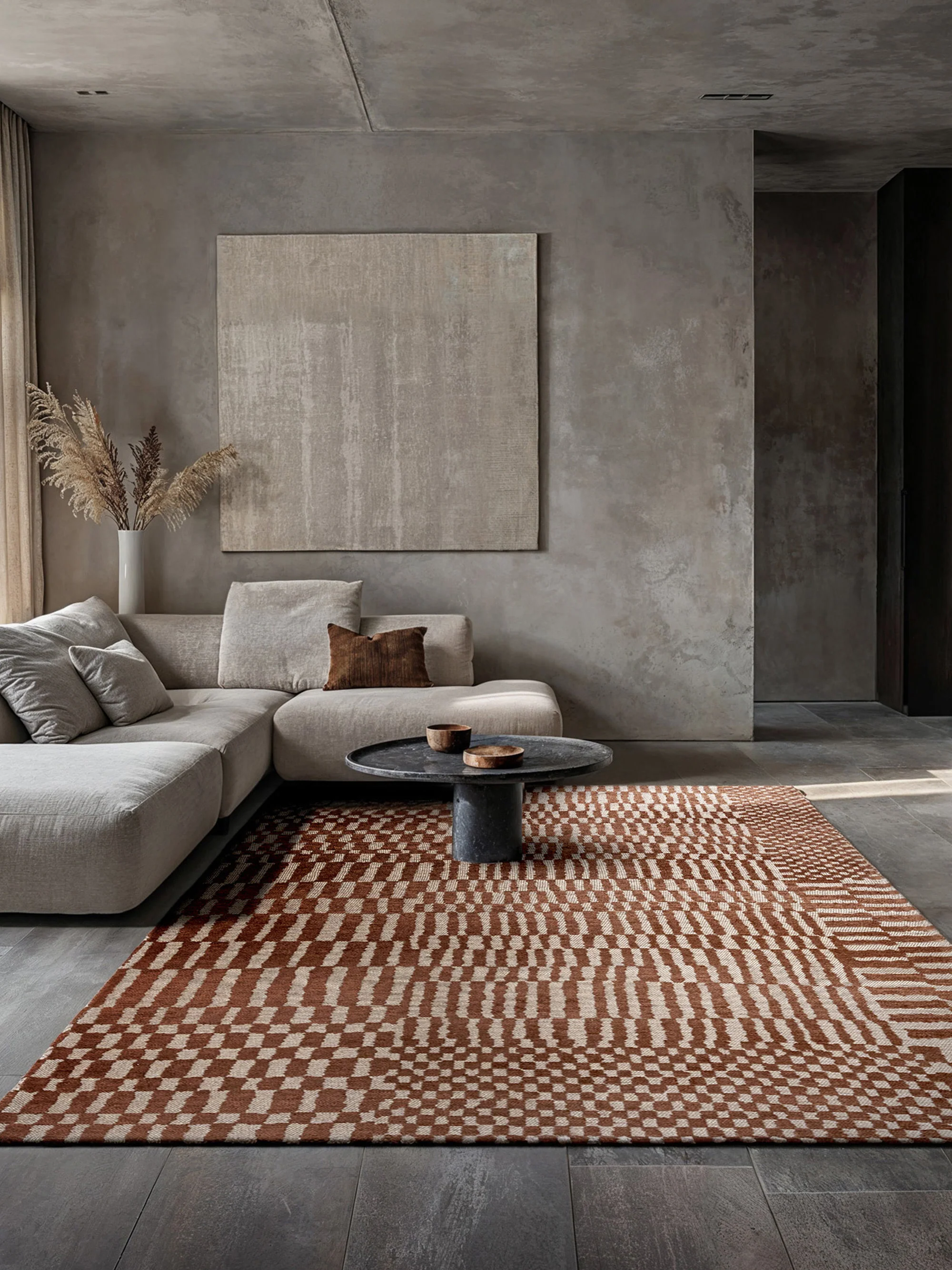 Waschbarer Indoor & Outdoor-Jacquard-Teppich Berber