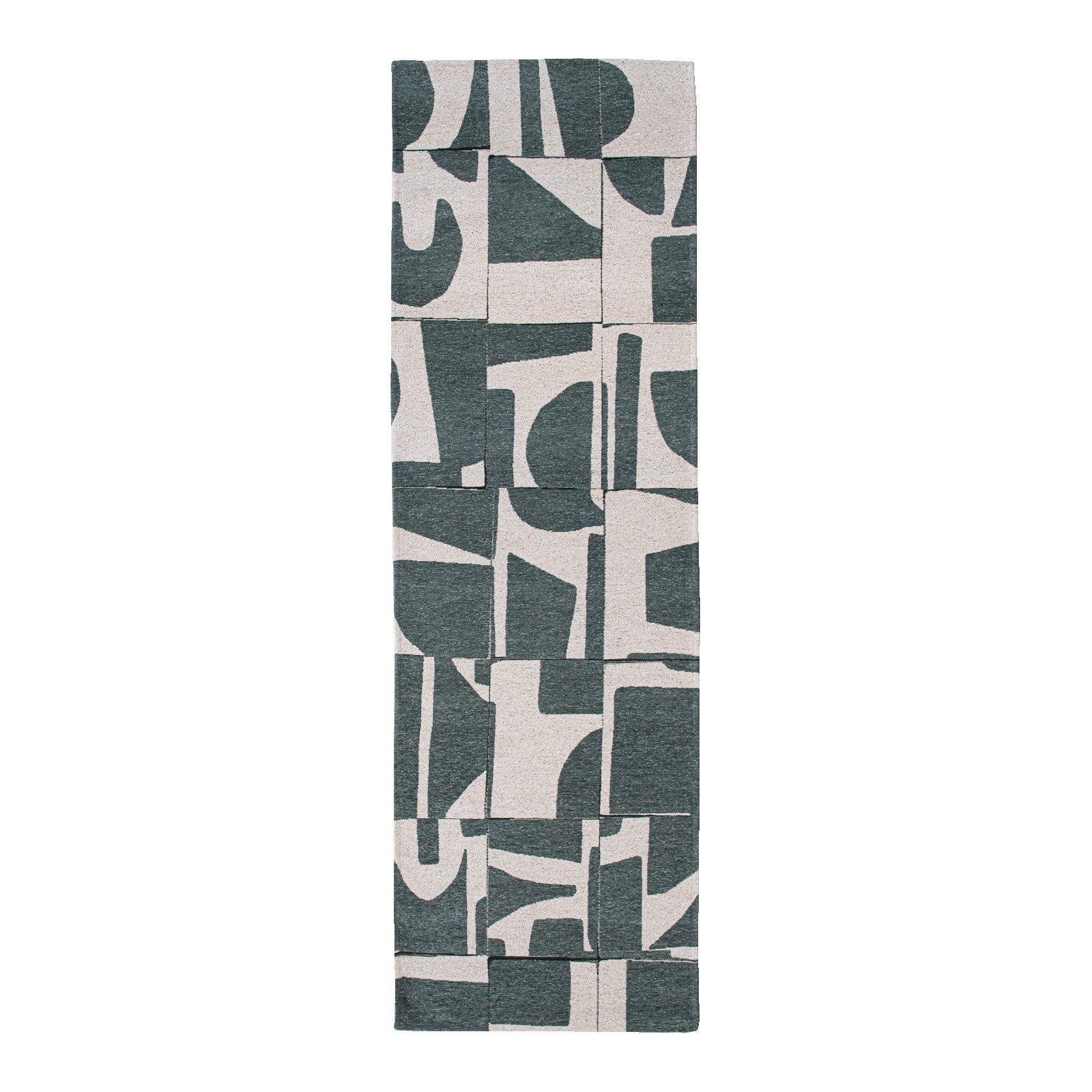Louis de Poortere Craft Papercut Runner 80 x 250 cm - Sea Spray