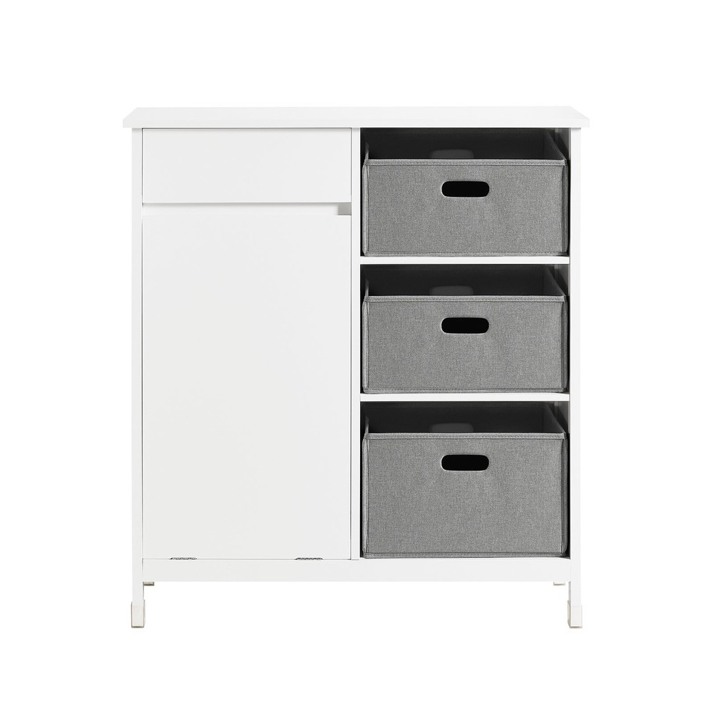 SoBuy Szafka na bieliznę z 1 szufladą Biały 80x38x90cm Funkcjonalny BZR77-W
